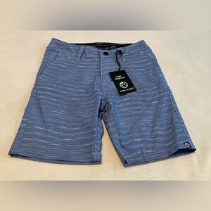 New! Free Planet Light Blue Stretch Shorts